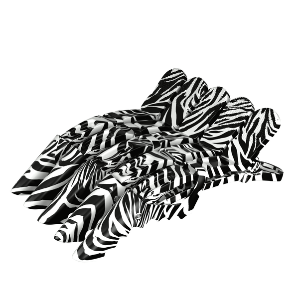 Hair Expert Clip Зажимы-крокодилы, х5, Зебра HE111370 фото