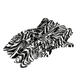 Hair Expert Clip Зажимы-крокодилы, х5, Зебра HE111370 фото 2