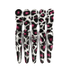 Hair Expert Clip Зажимы-крокодилы, х5, Леопард Розовый HE111370 фото