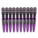 Hair Expert Clip Зажими-крокодили, х10, Фіолетові HE111190 фото