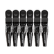 Hair Expert Clip Зажимы-крокодилы, х6, Черные HE111340 фото 1